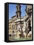 Piazza Navona, Rome, Lazio, Italy-Peter Scholey-Framed Stretched Canvas