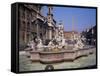 Piazza Navona, Rome, Lazio, Italy-Roy Rainford-Framed Stretched Canvas