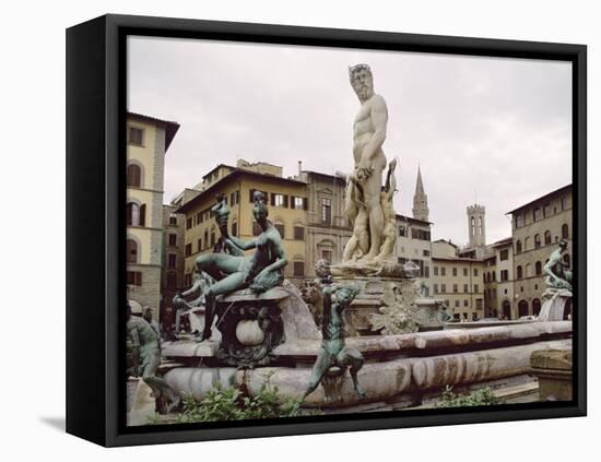 Piazza Palimento, Florence, Tuscany, Italy, Europe-James Gritz-Framed Stretched Canvas