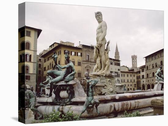 Piazza Palimento, Florence, Tuscany, Italy, Europe-James Gritz-Stretched Canvas