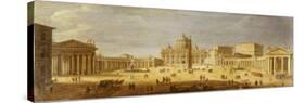 Piazza S. Pietro, Rome-Vanvitelli (Gaspar van Wittel)-Stretched Canvas