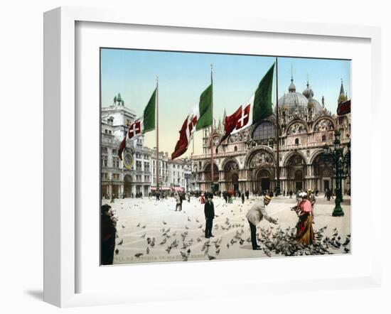 Piazza San Marco, 1890s-Science Source-Framed Giclee Print