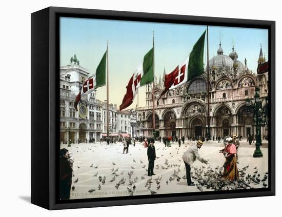 Piazza San Marco, 1890s-Science Source-Framed Stretched Canvas