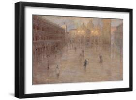 Piazza San Marco, 1899-Pietro Fragiacomo-Framed Giclee Print