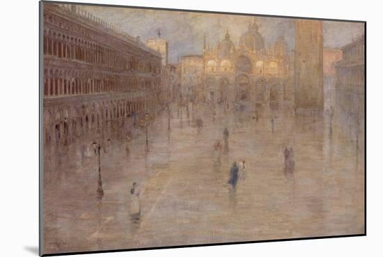 Piazza San Marco, 1899-Pietro Fragiacomo-Mounted Giclee Print