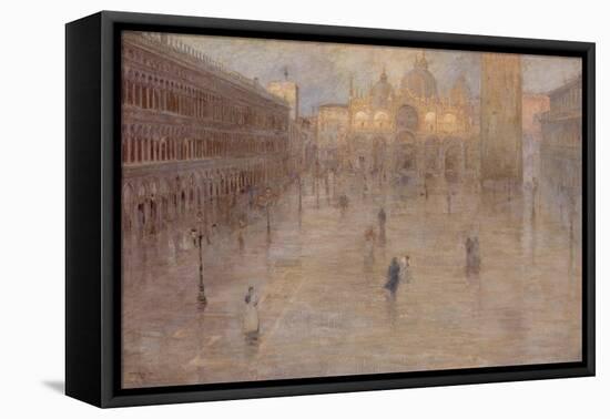 Piazza San Marco, 1899-Pietro Fragiacomo-Framed Stretched Canvas