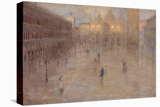 Piazza San Marco, 1899-Pietro Fragiacomo-Stretched Canvas