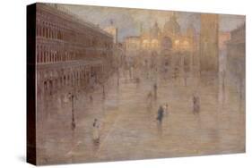 Piazza San Marco, 1899-Pietro Fragiacomo-Stretched Canvas