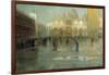 Piazza San Marco after the Rain, Venice, 1914-Pietro Fragiacomo-Framed Giclee Print