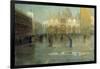 Piazza San Marco after the Rain, Venice, 1914-Pietro Fragiacomo-Framed Giclee Print