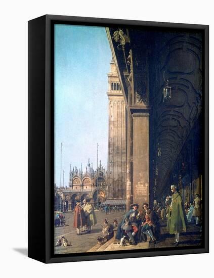 Piazza San Marco and the Colonnade, 1756-Canaletto-Framed Stretched Canvas