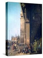 Piazza San Marco and the Colonnade, 1756-Canaletto-Stretched Canvas