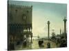 Piazza San Marco at Night-Friedrich Nerly-Stretched Canvas