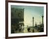 Piazza San Marco at Night-Friedrich Nerly-Framed Giclee Print