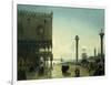 Piazza San Marco at Night-Friedrich Nerly-Framed Giclee Print