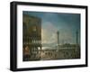 Piazza San Marco by Moonlight, Venice-Giovanni Grubacs-Framed Giclee Print