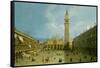 Piazza San Marco, c.1730-Canaletto-Framed Stretched Canvas