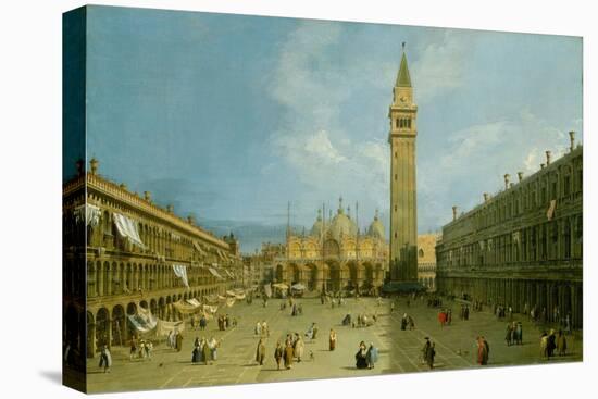 Piazza San Marco, c.1730-Canaletto-Stretched Canvas