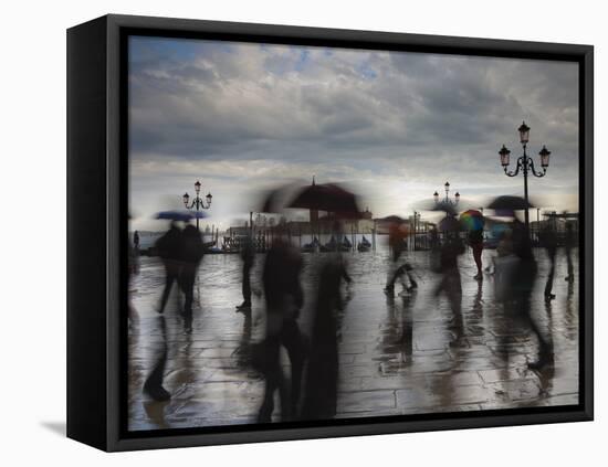 Piazza San Marco Looking across to San Giorgio Maggiore, Venice, Italy-Jon Arnold-Framed Stretched Canvas