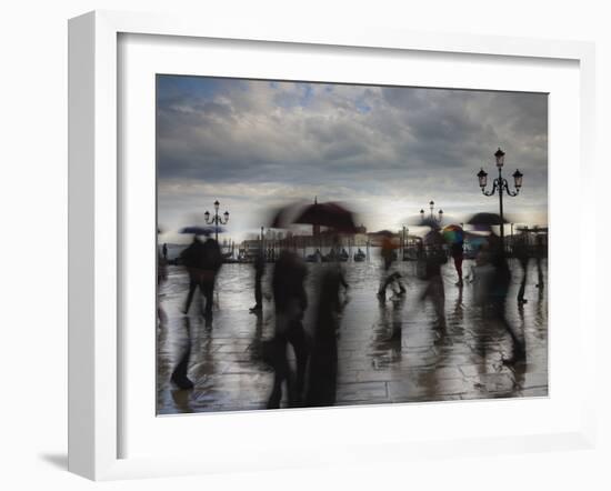 Piazza San Marco Looking across to San Giorgio Maggiore, Venice, Italy-Jon Arnold-Framed Photographic Print