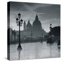 Piazza San Marco Looking across to Santa Maria Della Salute, Venice, Italy-Jon Arnold-Stretched Canvas