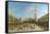 Piazza San Marco Looking Towards the Basilica Di San Marco-Canaletto-Framed Stretched Canvas