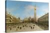 Piazza San Marco Looking Towards the Basilica Di San Marco-Canaletto-Stretched Canvas