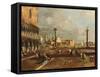 Piazza San Marco Towards San Giorgio Maggiore-Francesco Guardi-Framed Stretched Canvas
