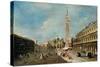 Piazza San Marco, Venice, C.1775-80-Francesco Guardi-Stretched Canvas