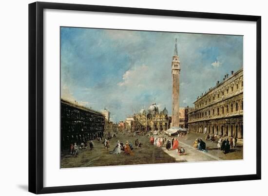 Piazza San Marco, Venice, C.1775-80-Francesco Guardi-Framed Giclee Print