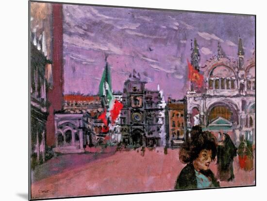 Piazza San Marco, Venice, C.1903-06-Walter Richard Sickert-Mounted Giclee Print