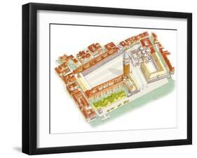 Piazza San Marco, Venice, Italy-Fernando Aznar Cenamor-Framed Giclee Print