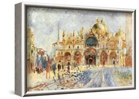 Piazza San Marco, Venice-Pierre-Auguste Renoir-Framed Art Print