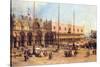 Piazza San Marco-Canaletto-Stretched Canvas