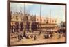 Piazza San Marco-Canaletto-Framed Art Print