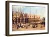 Piazza San Marco-Canaletto-Framed Art Print