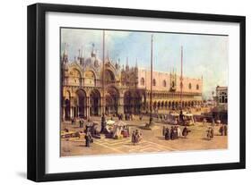 Piazza San Marco-Canaletto-Framed Art Print