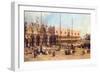 Piazza San Marco-Canaletto-Framed Art Print