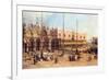 Piazza San Marco-Canaletto-Framed Art Print