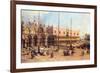 Piazza San Marco-Canaletto-Framed Art Print