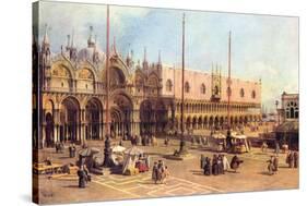 Piazza San Marco-Canaletto-Stretched Canvas