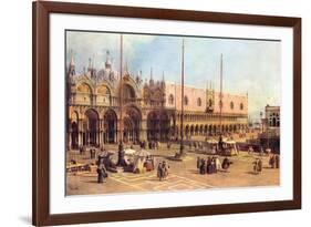 Piazza San Marco-Canaletto-Framed Premium Giclee Print