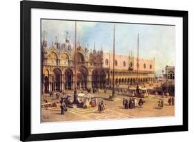 Piazza San Marco-Canaletto-Framed Premium Giclee Print