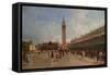 Piazza San Marco-Francesco Guardi-Framed Stretched Canvas