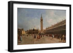 Piazza San Marco-Francesco Guardi-Framed Art Print