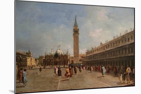 Piazza San Marco-Francesco Guardi-Mounted Art Print