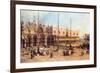 Piazza San Marco-Canaletto-Framed Art Print