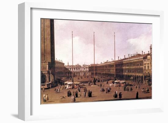 Piazza San Marco-Canaletto-Framed Art Print