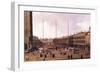 Piazza San Marco-Canaletto-Framed Art Print