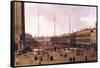 Piazza San Marco-Canaletto-Framed Stretched Canvas